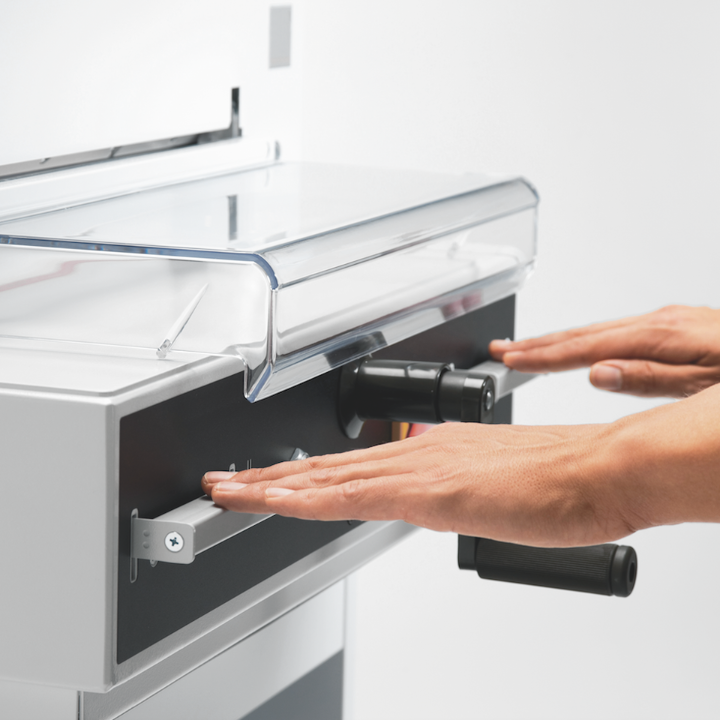 MBM Triumph 4315 Semi-Auto Paper Cutter Interface