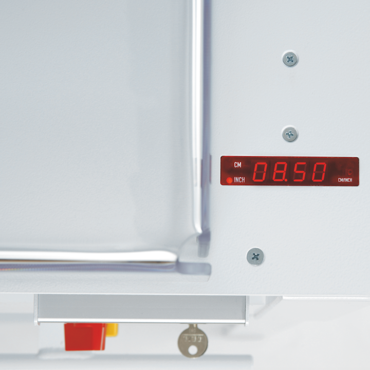 MBM Triumph 4850 18-5/8" Automatic Paper Cutter Measurement Interface